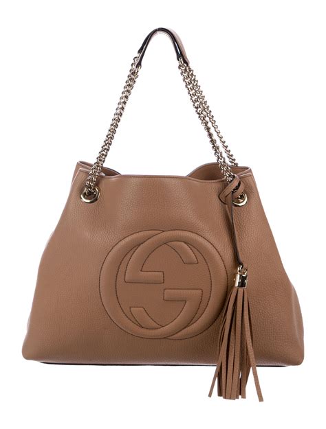 gucci soho leather bag|gucci soho tote bag medium.